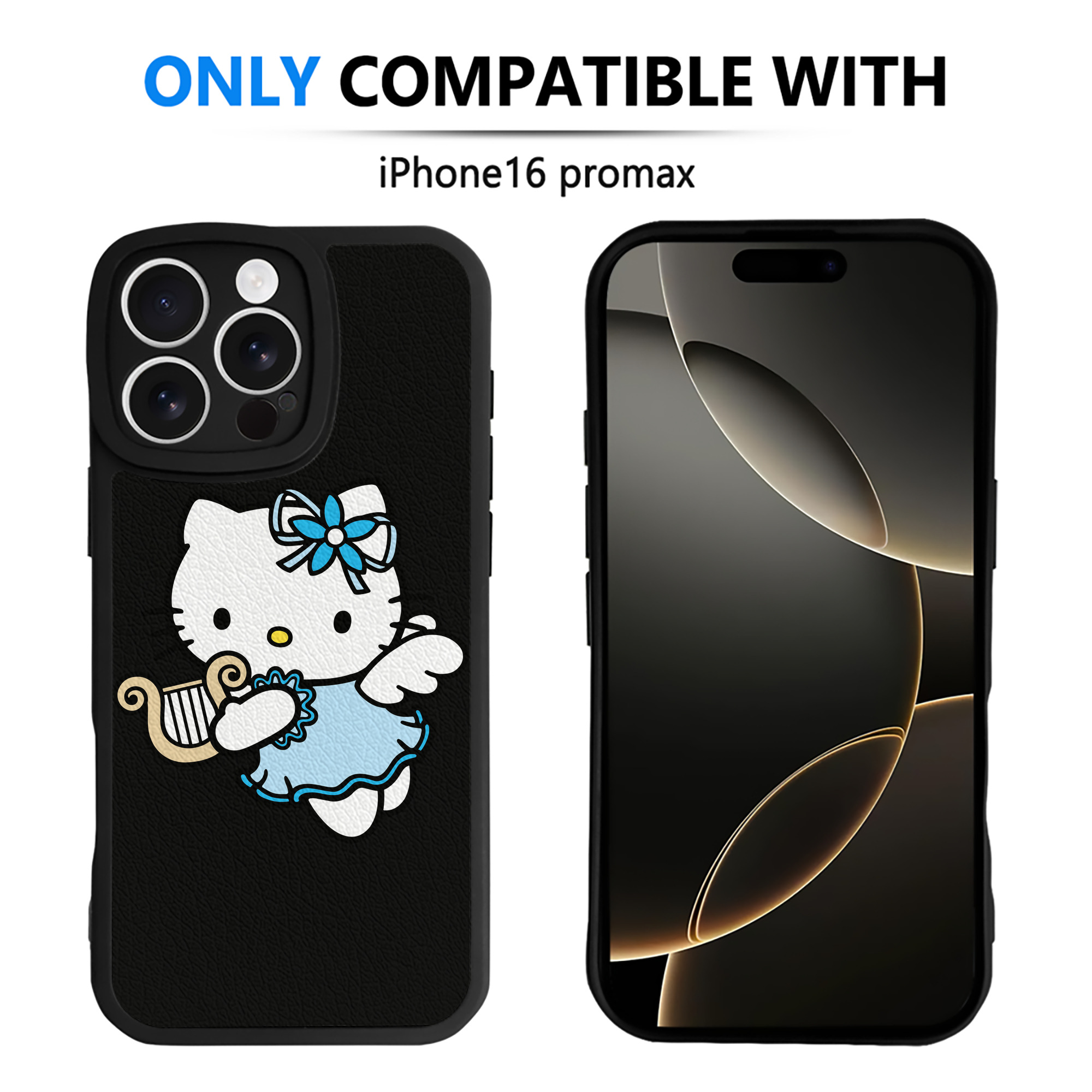 （画像用） Hello Kitty ハローキティ 【iPhone 16シリーズ対応】シリコンスマホケース（レザー調） 材質：シリコン